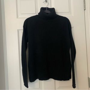 100% cashmere black turtleneck small